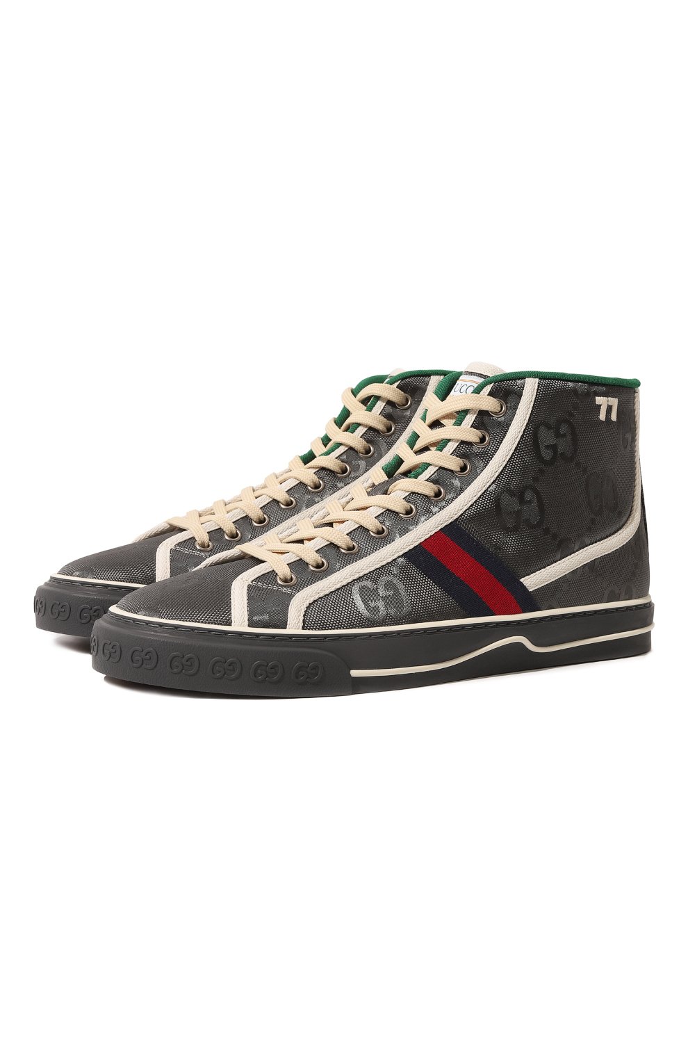 Текстильные кеды gucci tennis 1977 GUCCI, арт. 628717 H9H80, фото 1
