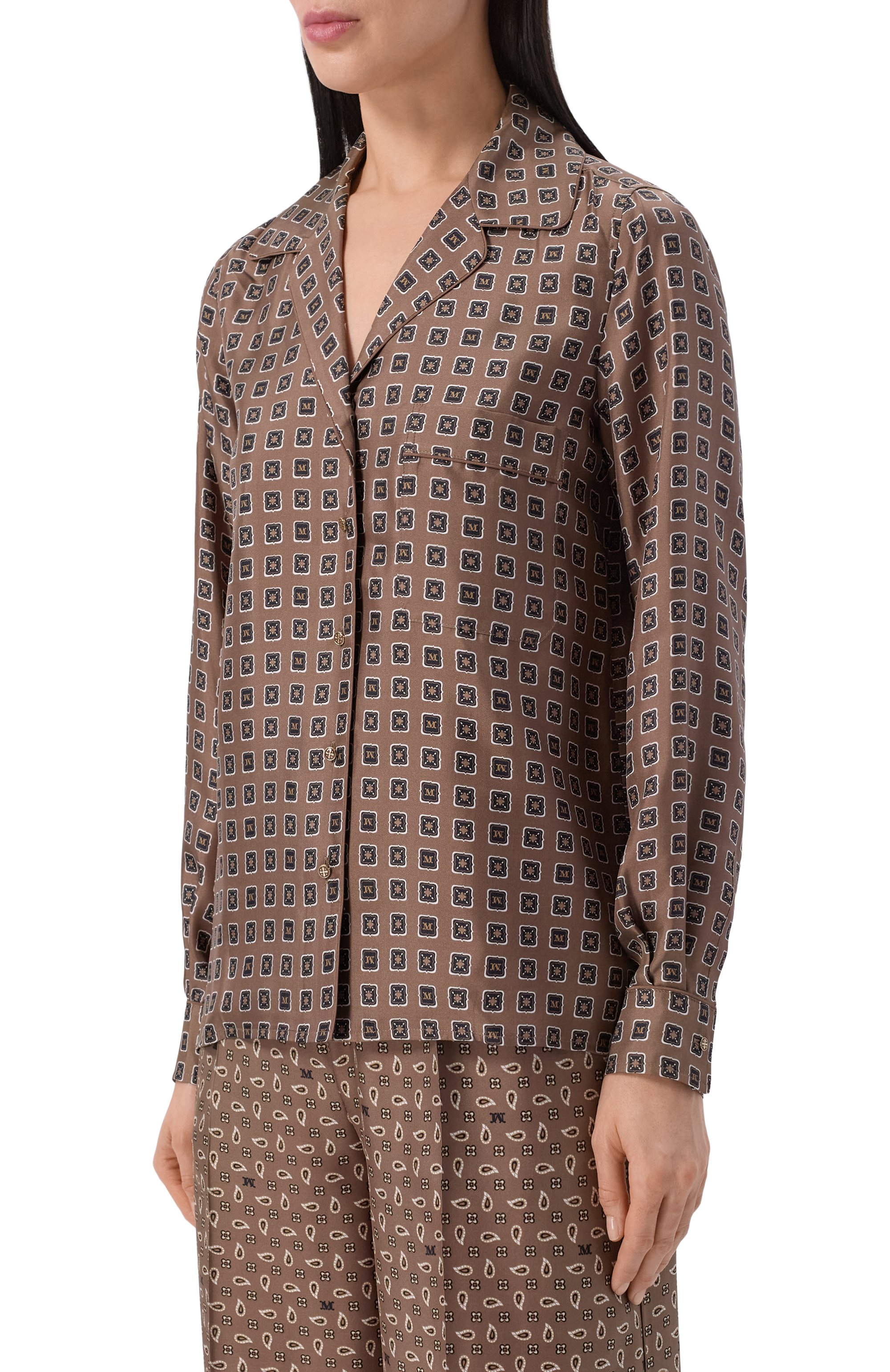 Шелковая рубашка MAX MARA, арт. MXMDISC0, фото 3