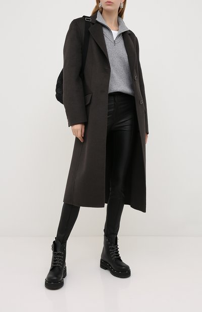 Кожаные брюки VALENTINO, арт. UB3NF00Y45H, фото 2
