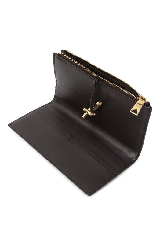 Кожаное портмоне Bottega Veneta 836944/VCPP2 Коричневый  836944/VCPP2 Фото 3