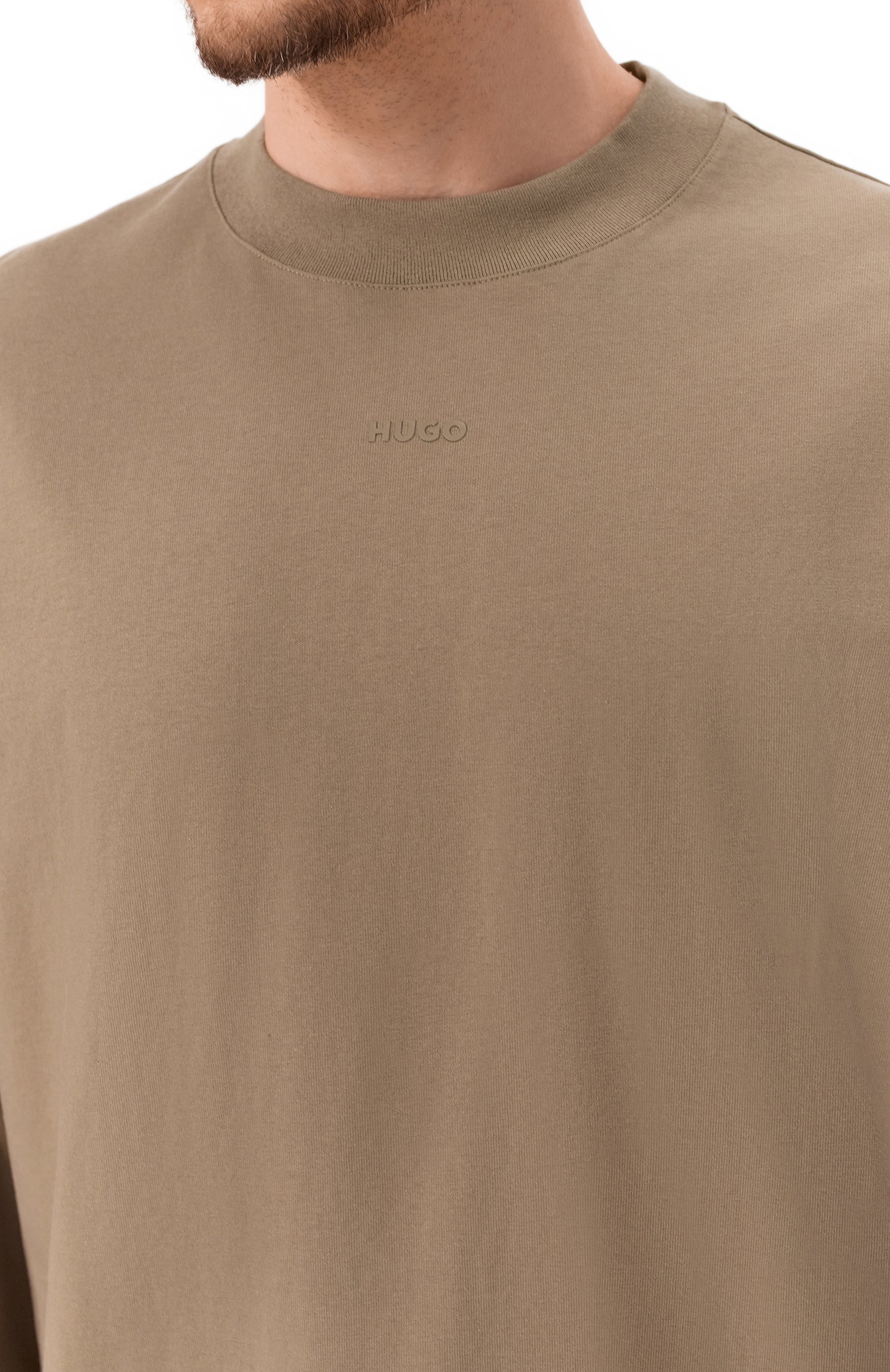 Хлопковый лонгслив HUGO, арт. 50511029, фото 5