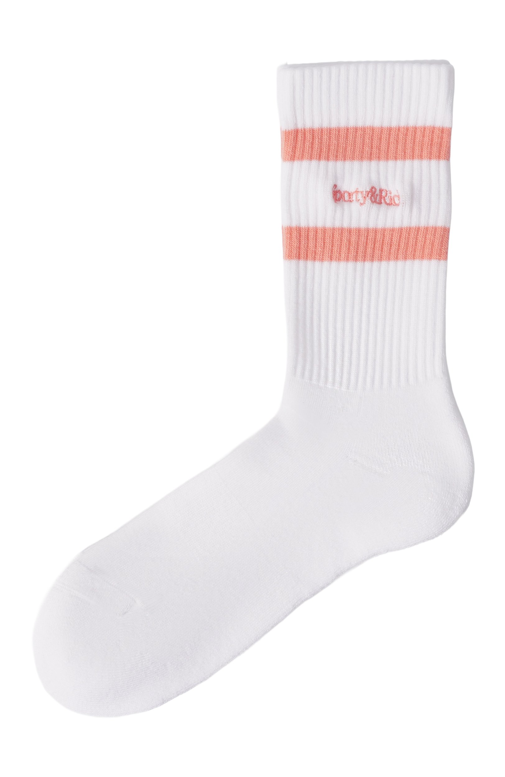 Хлопковые носки SPORTY AND RICH белого цвета по цене 5720 руб., арт. AC026712300WH91, фото 1 Хлопковые носки SPORTY AND RICH, арт. AC026712300WH91, фото 1