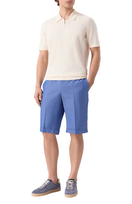 Шорты из хлопка и льна MVST MTENERIFE/802 Синий  MTENERIFE/802 Фото 2