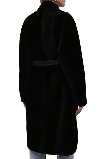 Шуба из меха норки YVES SALOMON черного цвета по цене 1165000 руб., арт. 22WYM30590VFRX, фото 4 Шуба из меха норки YVES SALOMON, арт. 22WYM30590VFRX, фото 4