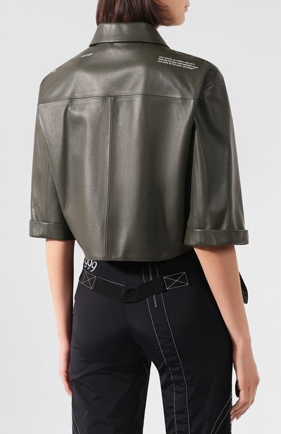 Кожаная рубашка OFF-WHITE, арт. 0WJE001R20F990684300, фото 4