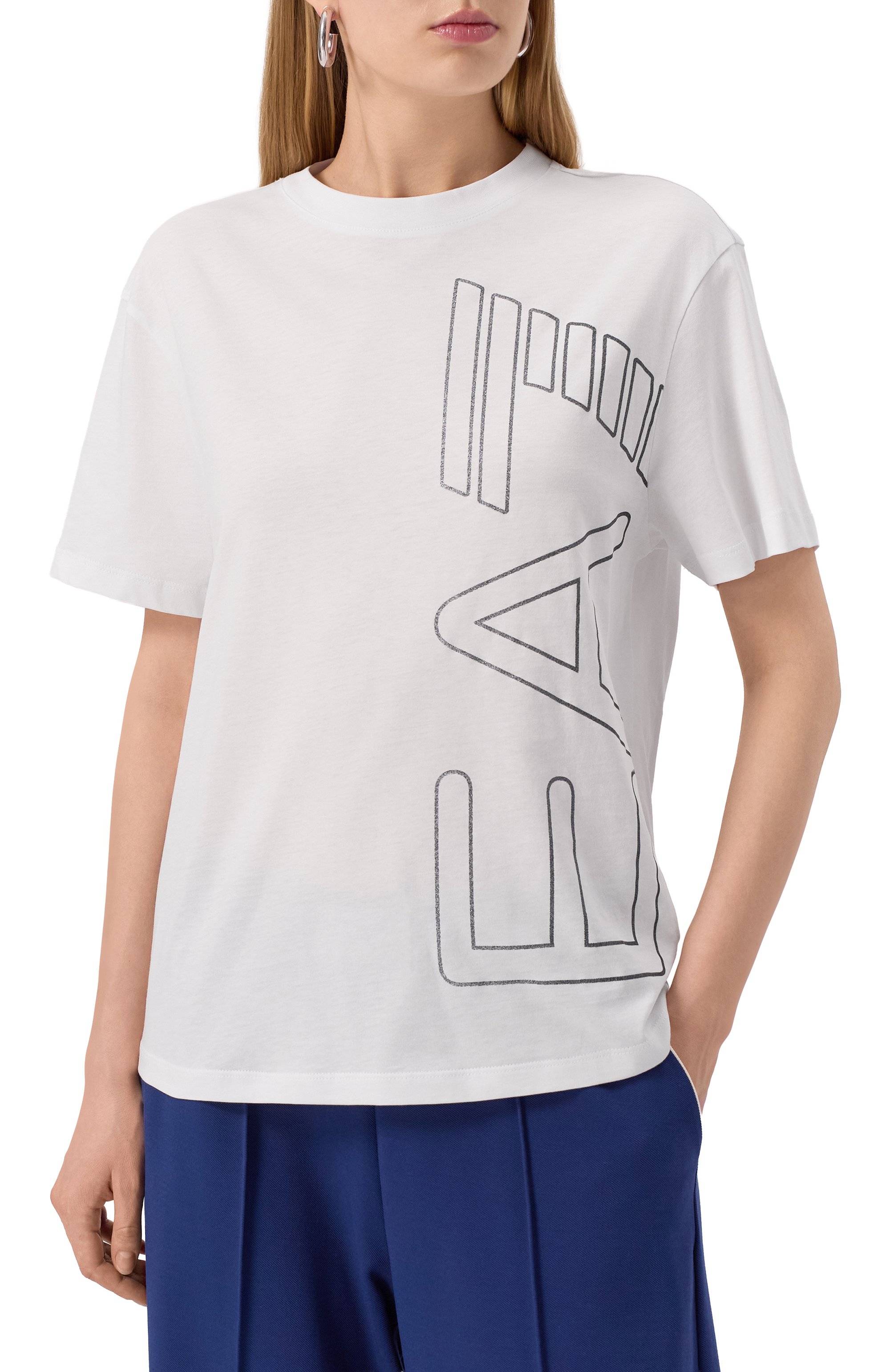 Хлопковая футболка EA7, арт. 7W000185/AF10201, фото 3