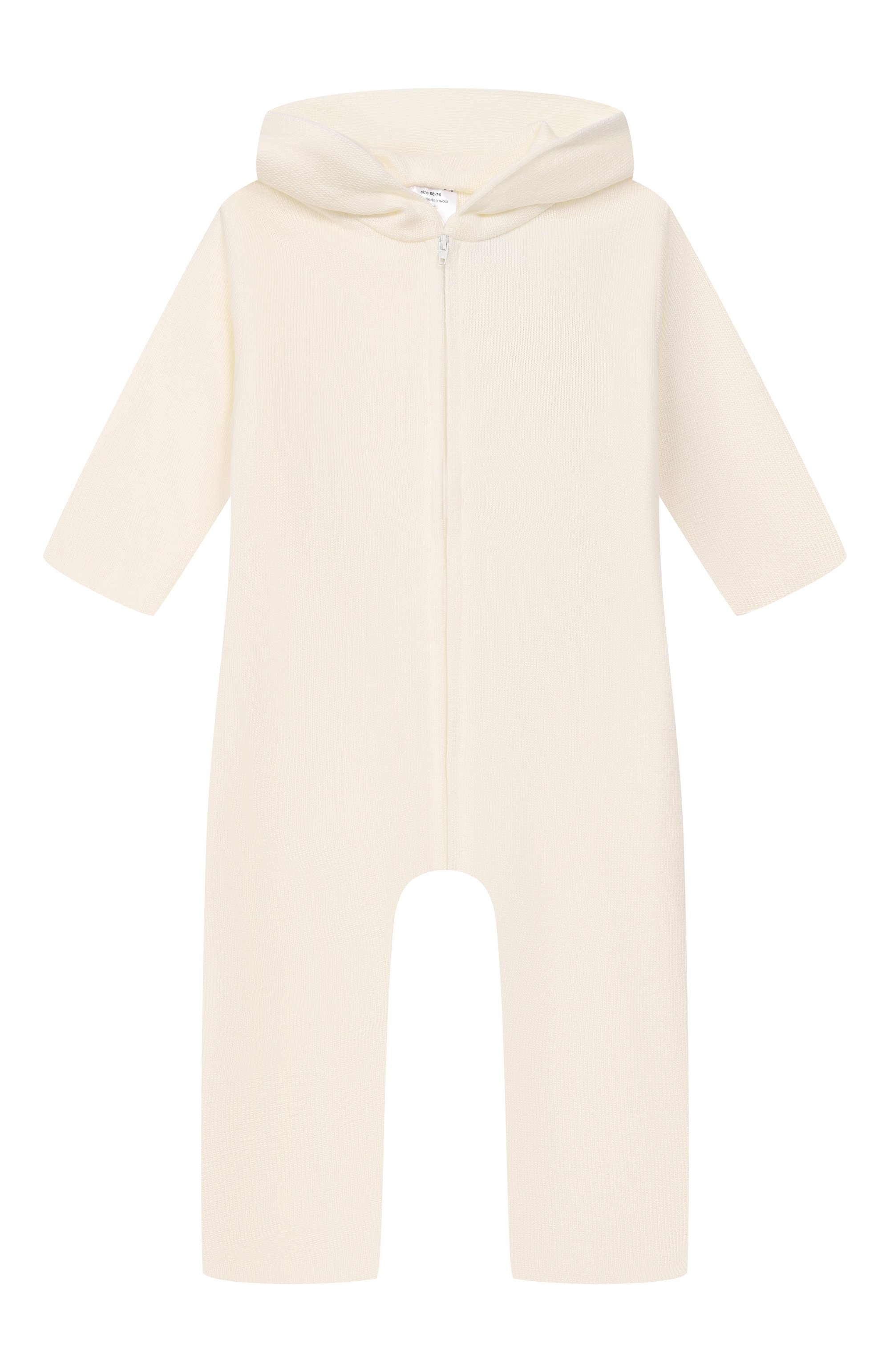 Шерстяной комбинезон WOOL AND COTTON молочного цвета по цене 12720 руб., арт. VMLRB-U01, фото 1 Шерстяной комбинезон WOOL AND COTTON, арт. VMLRB-U01, фото 1