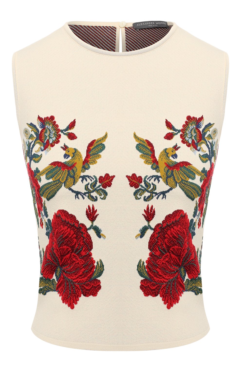 Топ с принтом ALEXANDER MCQUEEN разноцветного цвета по цене 131000 руб., арт. 571661/Q1WWA, фото 1 Топ с принтом ALEXANDER MCQUEEN, арт. 571661/Q1WWA, фото 1