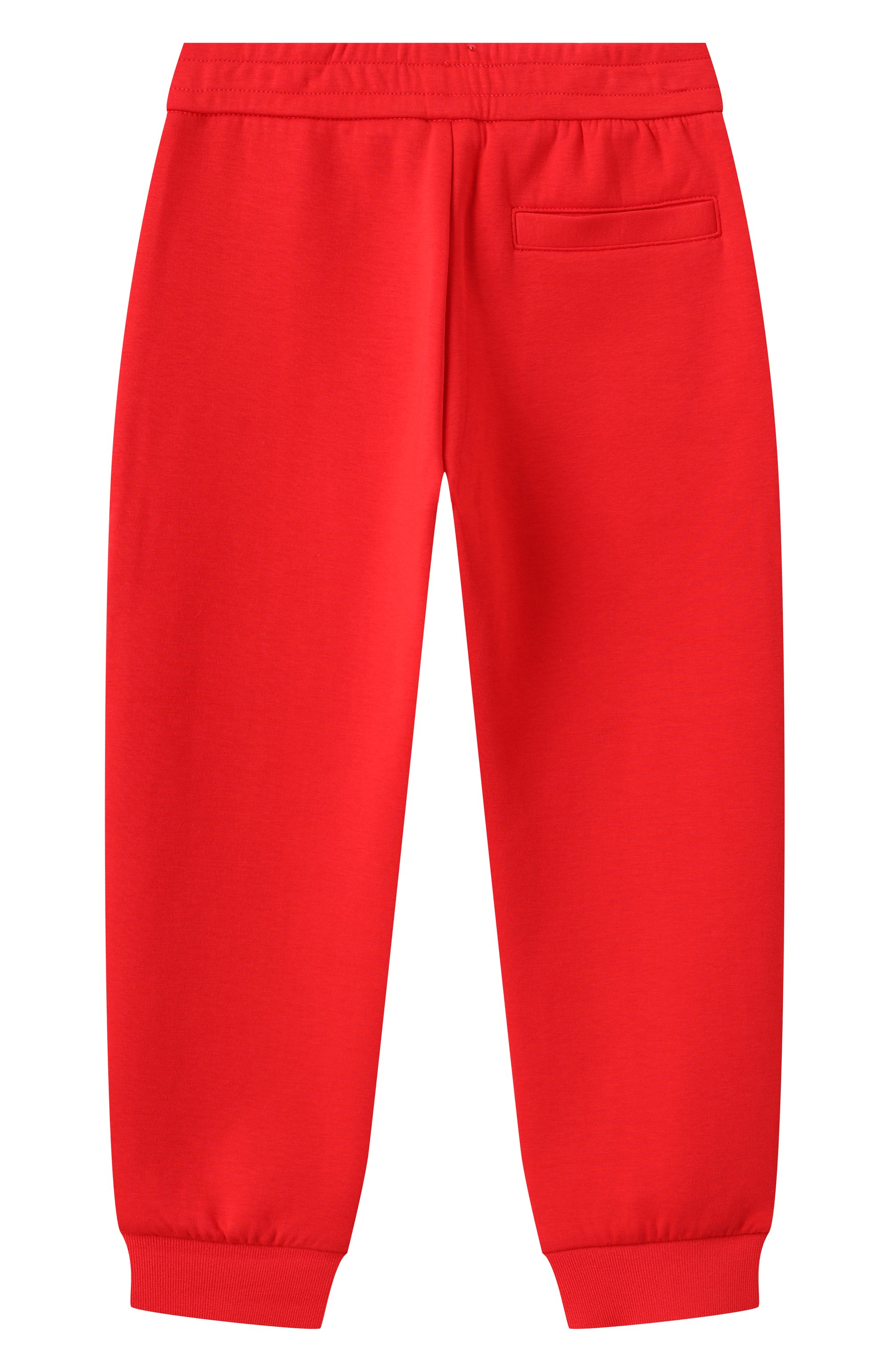 Хлопковые джоггеры EMPORIO ARMANI красного цвета по цене 20650 руб., арт. EB000263/AF10126, фото 2 Хлопковые джоггеры EMPORIO ARMANI, арт. EB000263/AF10126, фото 2