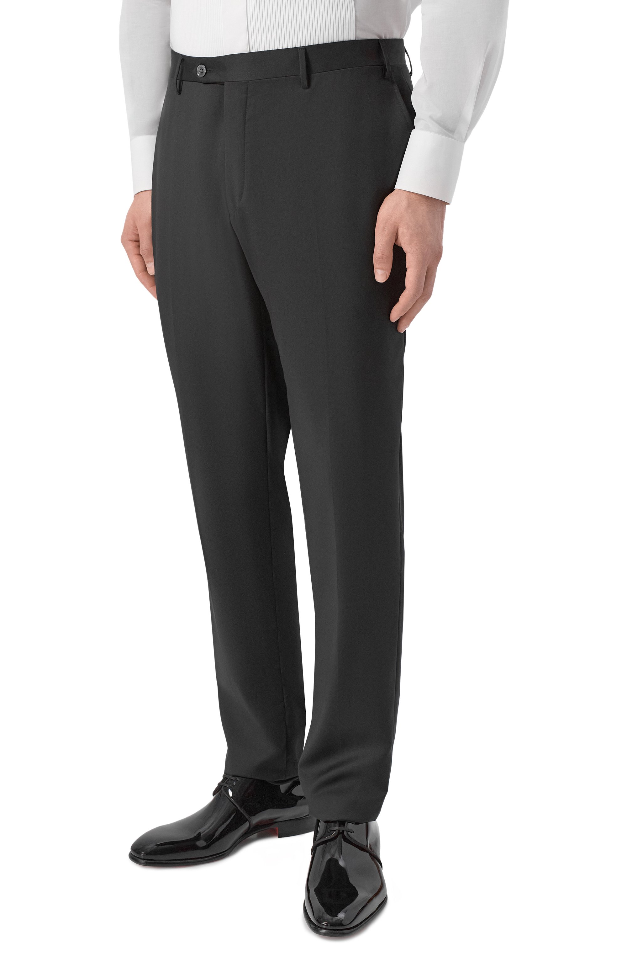 Шерстяные брюки CORNELIANI черного цвета по цене 54850 руб., арт. 275T09/2798150, фото 3 Шерстяные брюки CORNELIANI, арт. 275T09/2798150, фото 3
