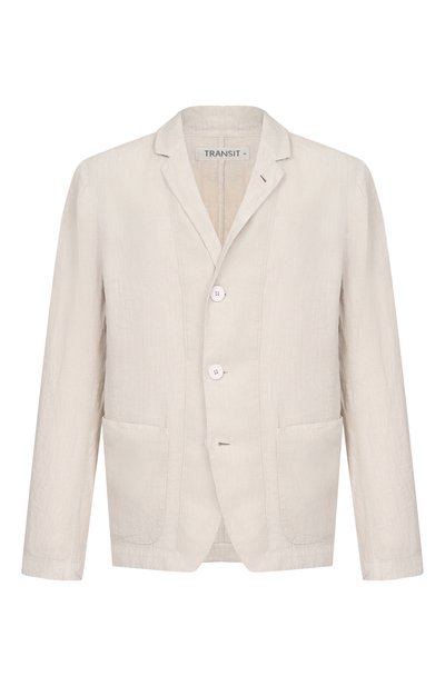 Мужской льняной пиджак TRANSIT, арт. CFUTRCD133
