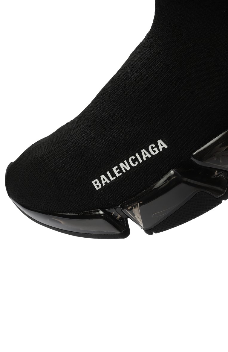 Женские текстильные кроссовки speed 2.0 BALENCIAGA черного цвета, арт. 617196/W2DC4 | Фото 7 (Материал внутренний: Текстиль; Подошва: Платформа; Материал внешний: Текстиль; Стили: Кэжуэл; Кросс-КТ: Высокие; Материал утеплителя: Без утеплителя; Автоматизация состава: Проставлено; Автоматизация ТО: Проставлено)