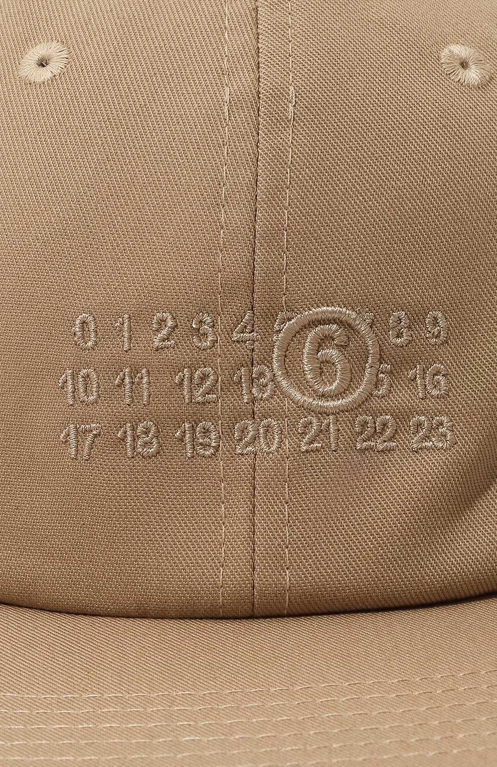 Бейсболка MM6 бежевого цвета по цене 21850 руб., арт. SH0TC0002/S78611, фото 4 Бейсболка MM6, арт. SH0TC0002/S78611, фото 4
