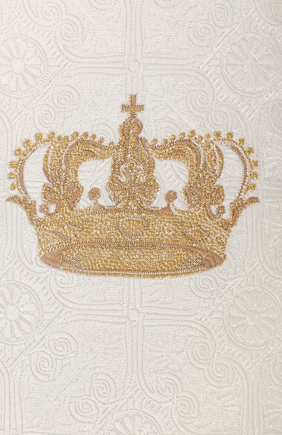 Шелковый галстук DOLCE & GABBANA белого цвета по цене 25400 руб., арт. GT153E/G0JIK, фото 3 Шелковый галстук DOLCE & GABBANA, арт. GT153E/G0JIK, фото 3