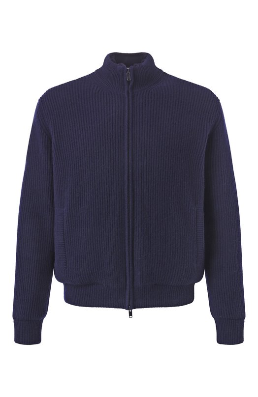 Кашемировый кардиган с подкладкой из норки MVST FTXTRECK-ES3625-3V/TR-ES3625-1 Синий FTXTRECK-ES3625-3V/TR-ES3625-1