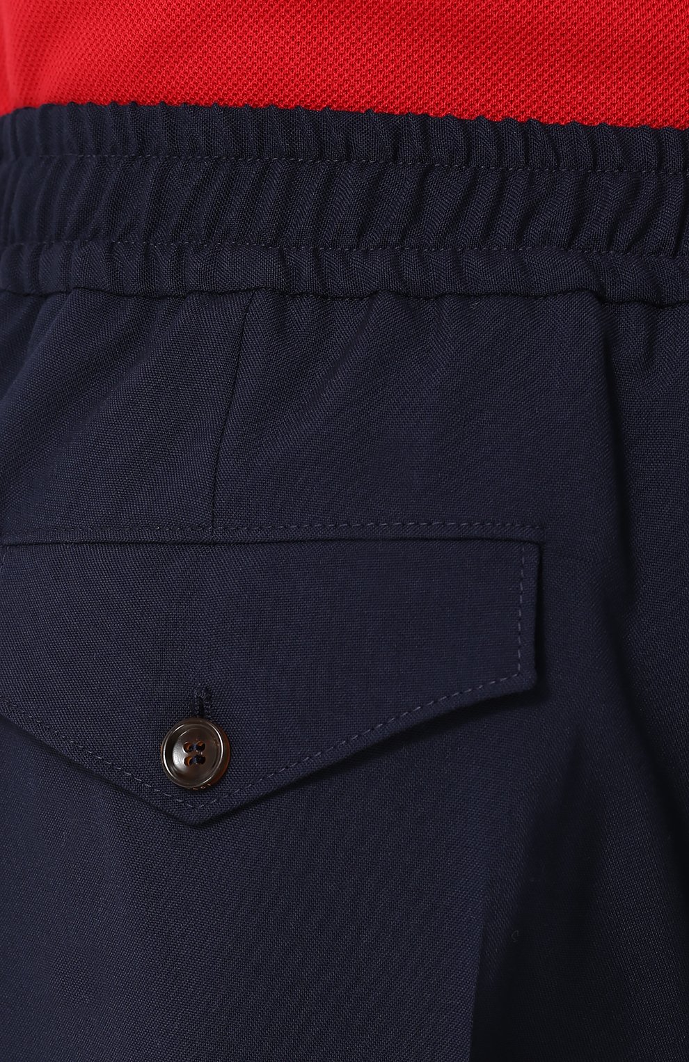 Шерстяные укороченные брюки с поясом на резинке GUCCI, арт. 472975/Z505F, фото 5