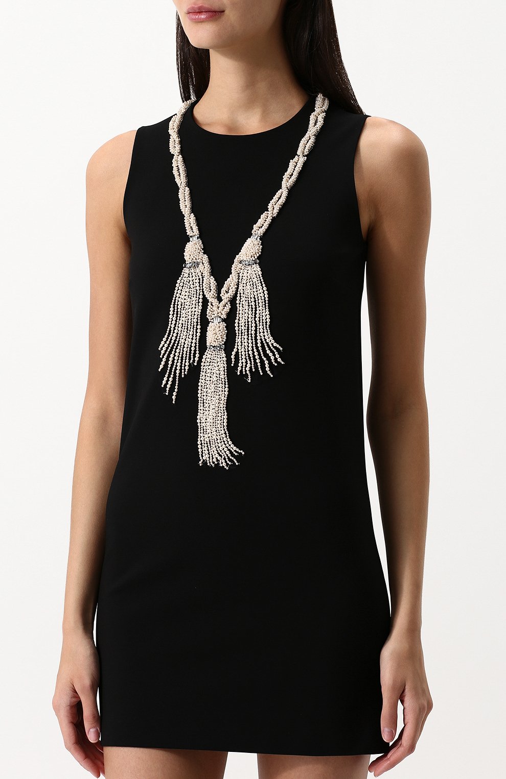 Однотонное мини-платье без рукавов с декоративной отделкой GUCCI, арт. 501510/X9M62, фото 3