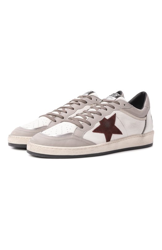 Кожаные кеды Ballstar Golden Goose Deluxe Brand GMF00832.F008158 Белый GMF00832.F008158