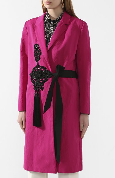 Пальто DRIES VAN NOTEN фуксия цвета по цене 167000 руб., арт. 201-10261-9355, фото 3 Пальто DRIES VAN NOTEN, арт. 201-10261-9355, фото 3