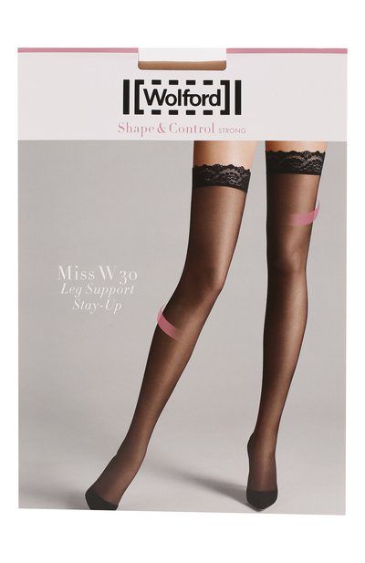Женские чулки с кружевной отделкой WOLFORD, арт. 21653