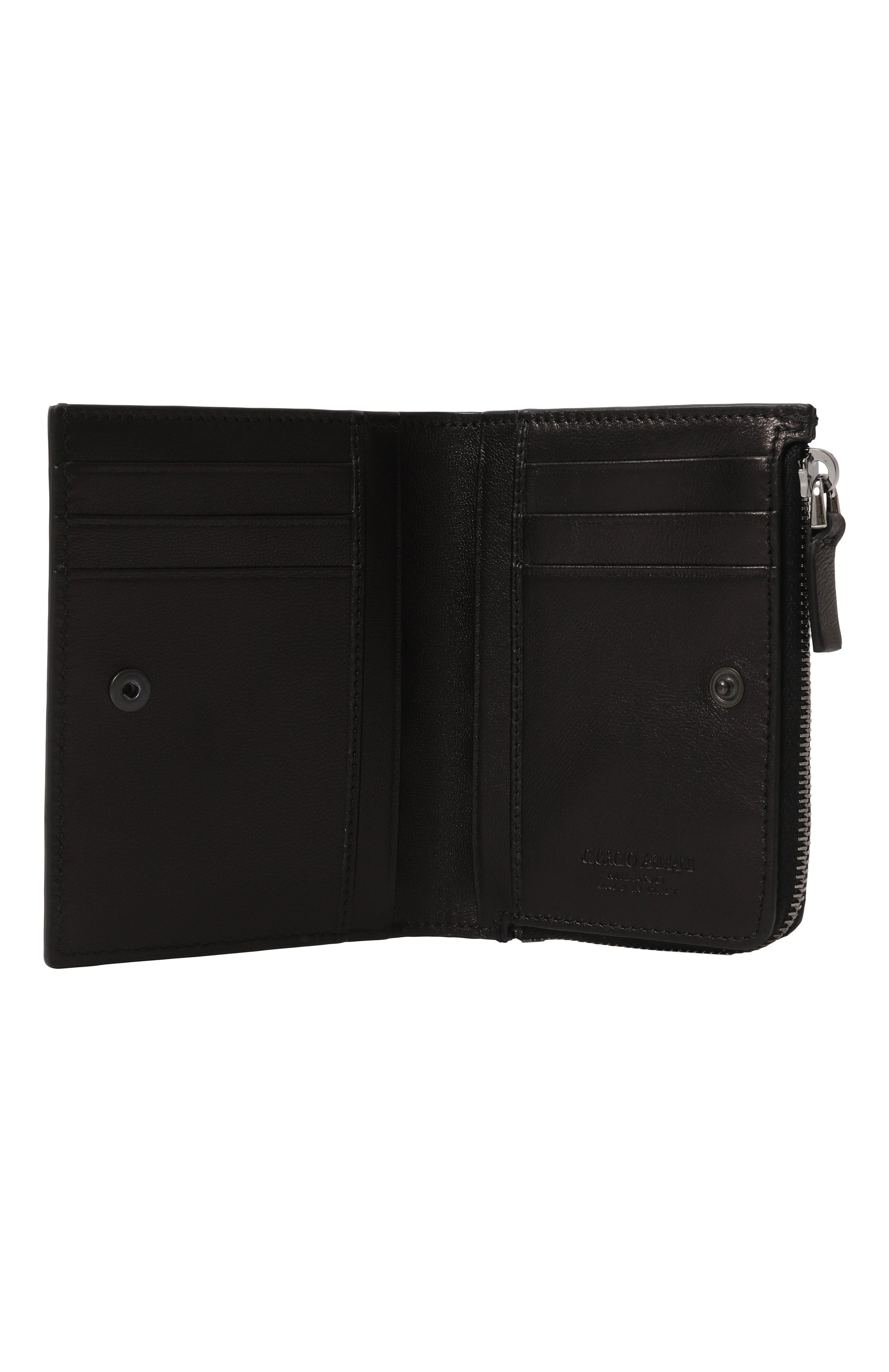 Кожаное портмоне GIORGIO ARMANI черного цвета по цене 85450 руб., арт. GM001232/AF14832, фото 3 Кожаное портмоне GIORGIO ARMANI, арт. GM001232/AF14832, фото 3