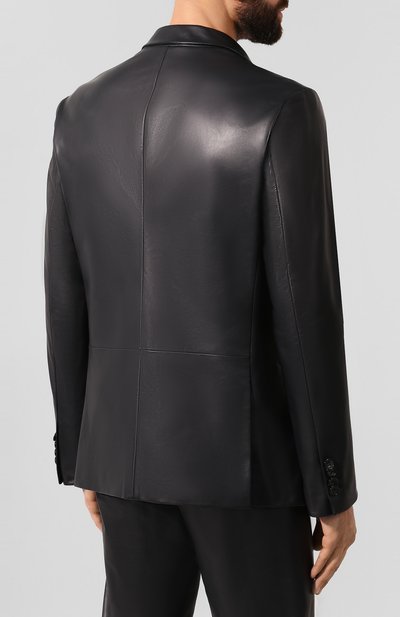 Кожаный пиджак GIORGIO ARMANI, арт. 4SG04P/4SP26, фото 4