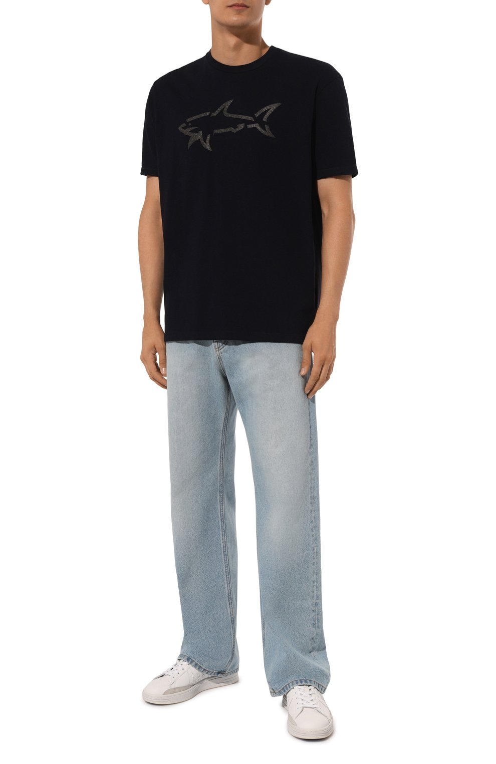 Хлопковая футболка PAUL&SHARK, арт. 14311653/050, фото 2