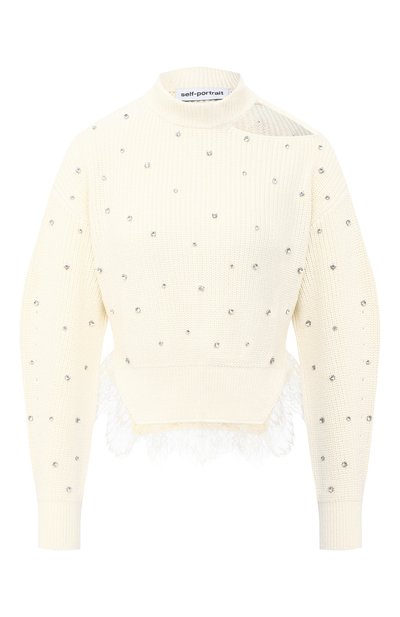 Свитер из хлопка и шерсти SELF-PORTRAIT, арт. PF20-141, фото 1