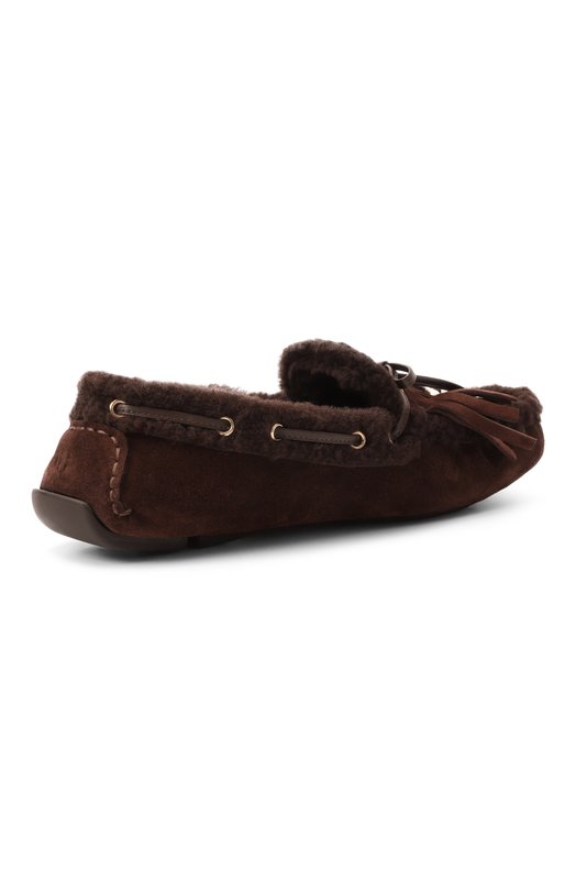 Замшевые мокасины Manon F Jimmy Choo MAN0N/F/VQQ Коричневый  MAN0N/F/VQQ Фото 5