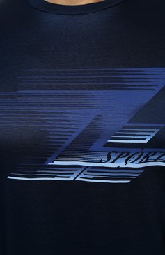 Мужская хлопковая футболка ZILLI SPORT темно-синего цвета, арт. MEX-NT640-SCRA1/MC01 | Фото 5 (Длина (для топов): Стандартные; Материал внешний: Хлопок; Рукава: Короткие; Принт: С принтом; Стили: Спорт; Кросс-КТ: Спорт, Джерси; Материал сплава: Проставлено; Драгоценные камни: Проставлено; Мужское Кросс-КТ: Футболка-одежда)