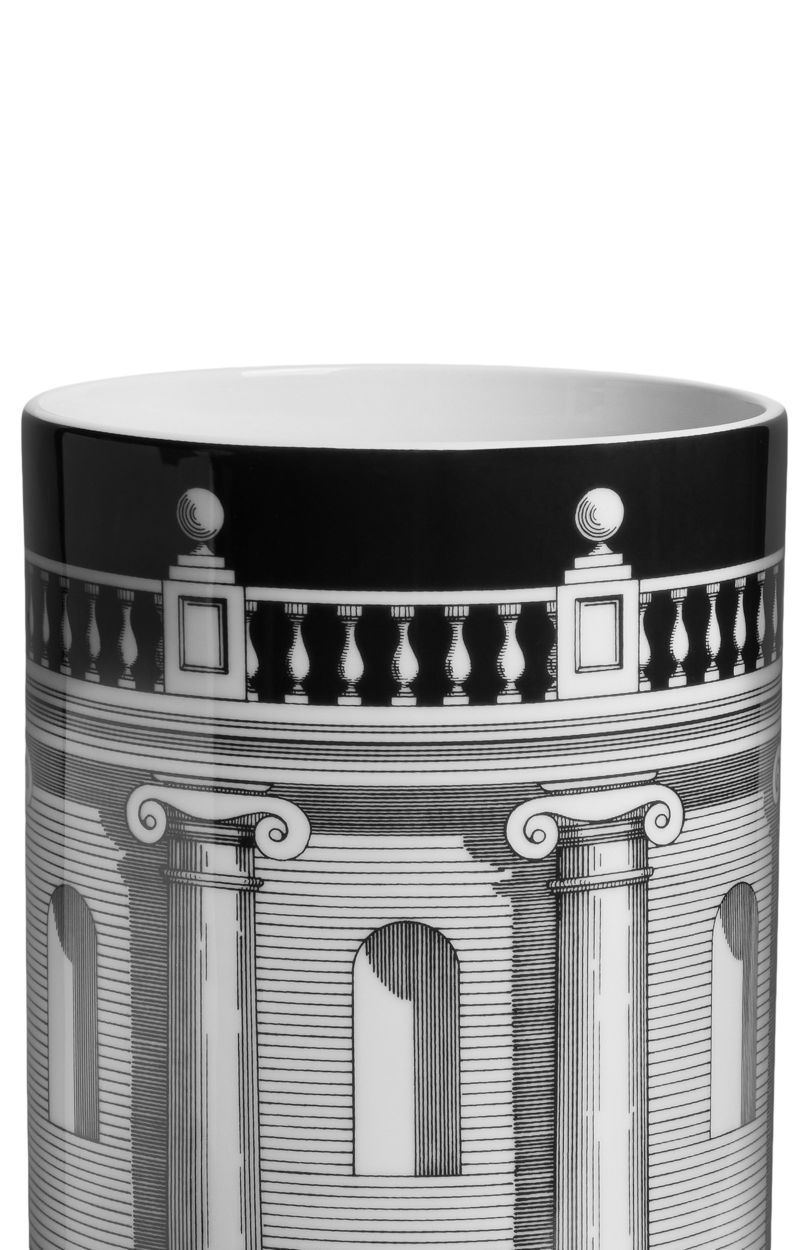 Ваза casa con colonne FORNASETTI черно-белого цвета по цене 69950 руб., арт. P66X005, фото 2 Ваза casa con colonne FORNASETTI, арт. P66X005, фото 2