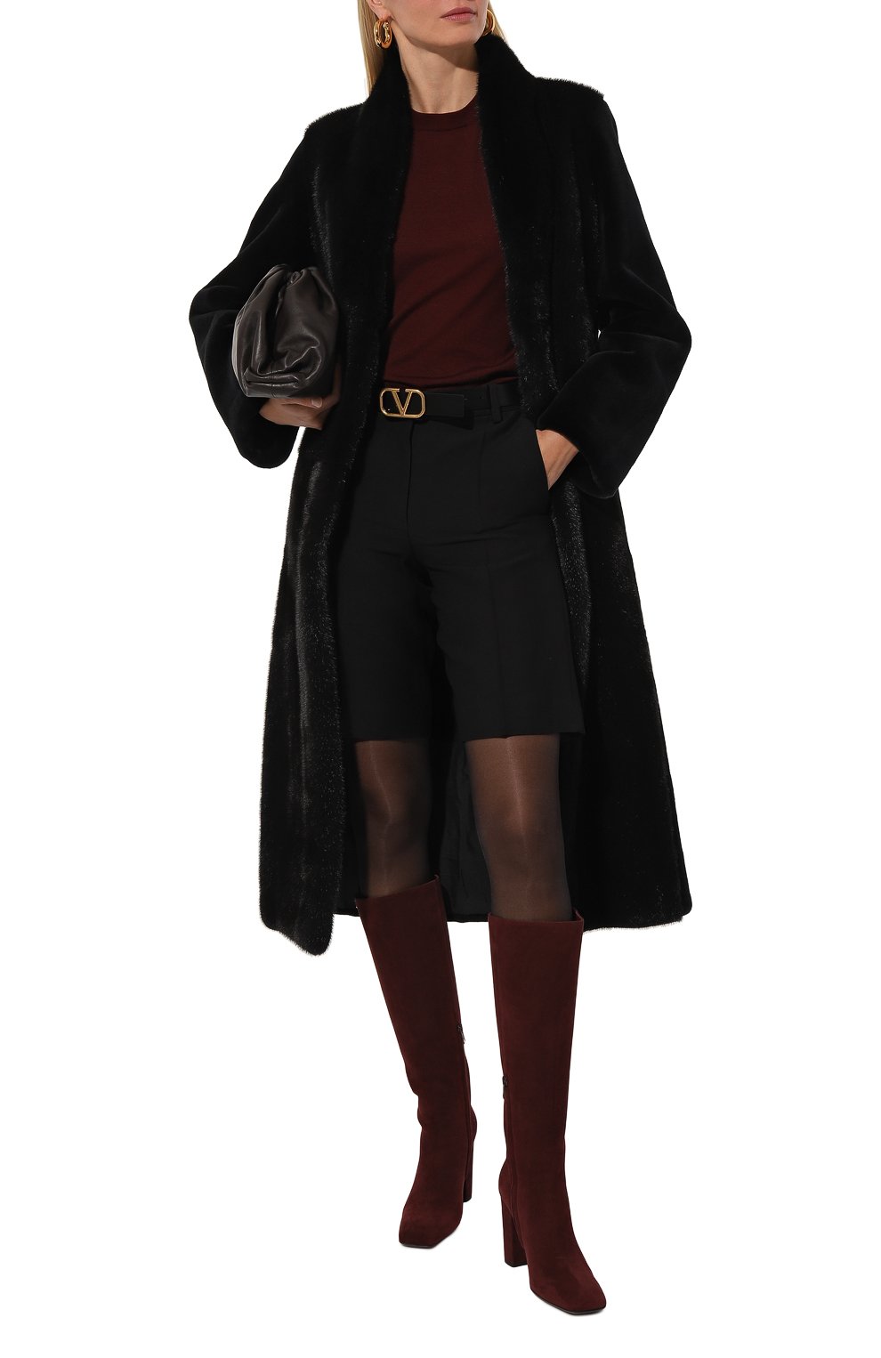 Шуба из норки YVES SALOMON, арт. 7WYM75720VLVR/PAVL0VA, фото 2