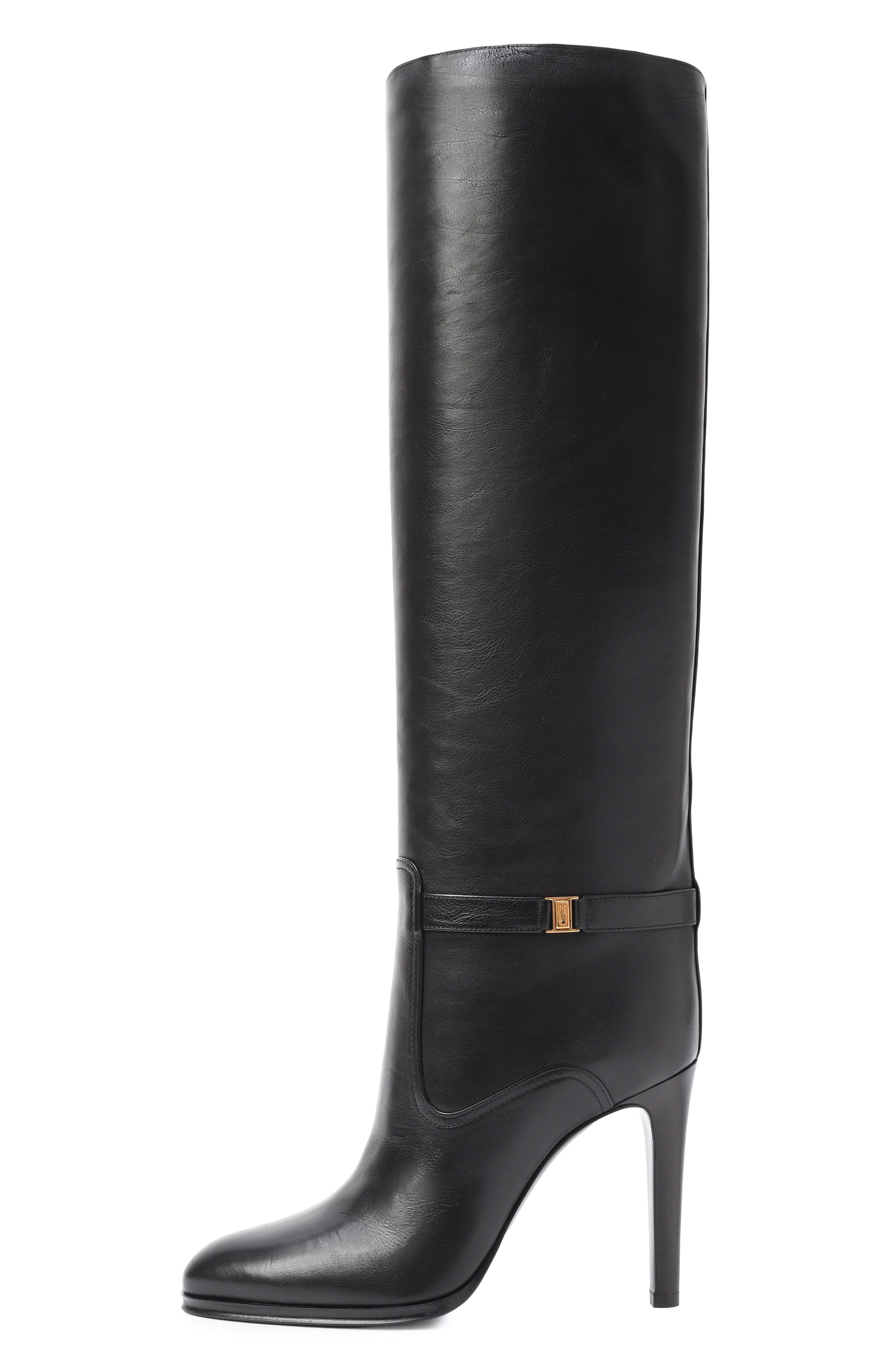 Кожаные сапоги diane SAINT LAURENT, арт. 743797/25V00, фото 4