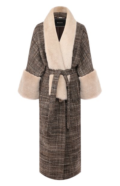 Женское пальто из смеси кашемира и шелка KITON, арт. D48603K04S00