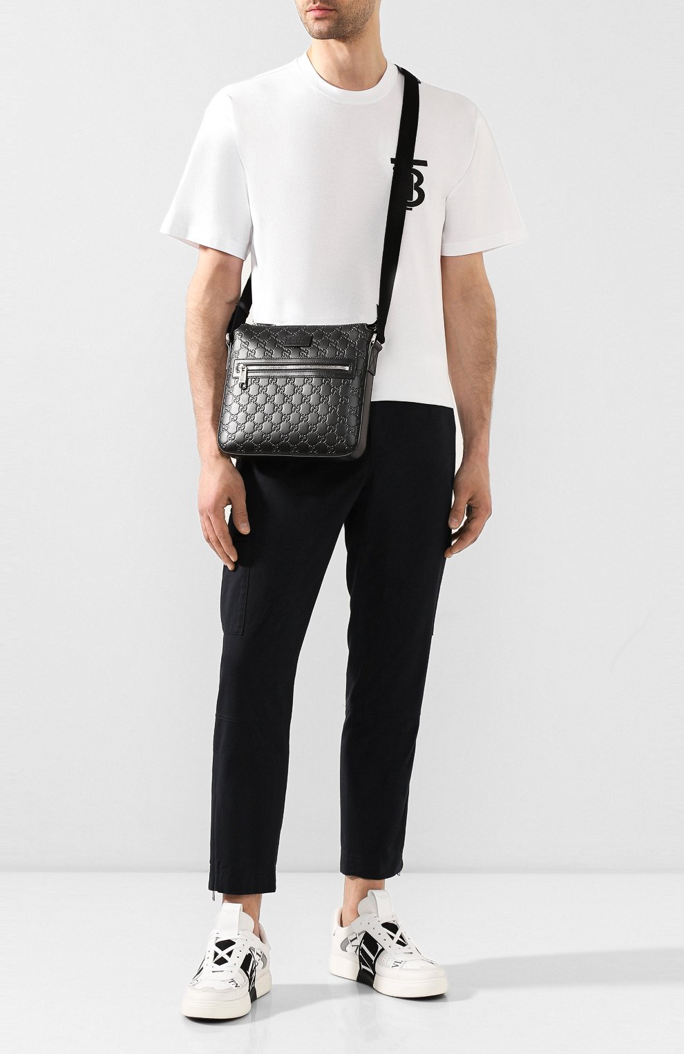 Кожаная сумка signature GUCCI, арт. 406410/CWCBN, фото 2