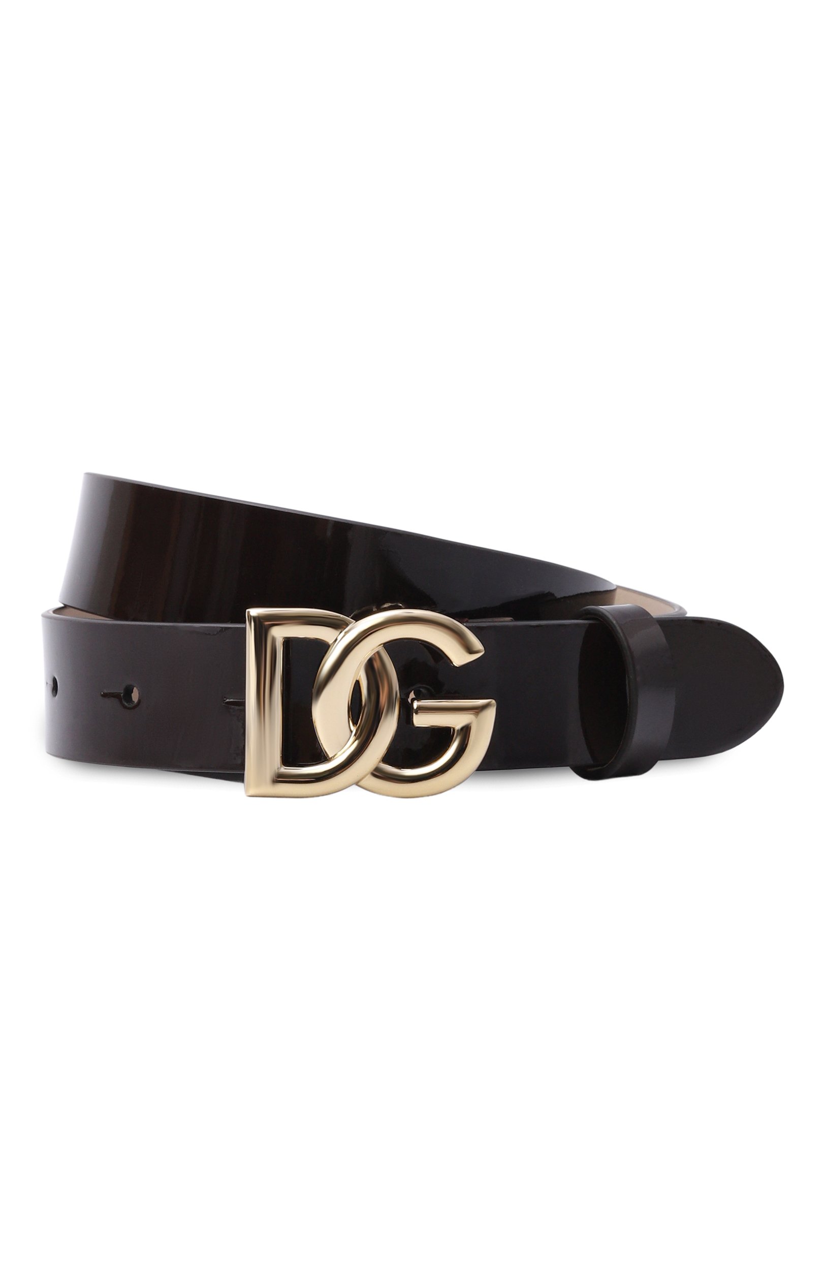 Кожаный ремень DOLCE & GABBANA темно-коричневого цвета по цене 23500 руб., арт. EE0068/A1067, фото 1 Кожаный ремень DOLCE & GABBANA, арт. EE0068/A1067, фото 1