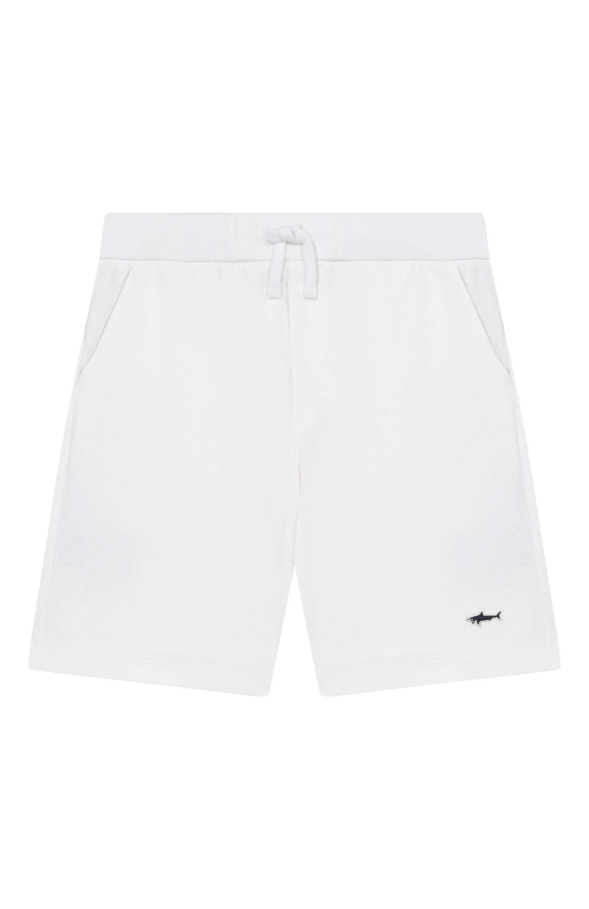 Хлопковые шорты PAUL & SHARK JUNIOR белого цвета по цене 14700 руб., арт. WUQ004/LDA60/6A-8A, фото 1 Хлопковые шорты PAUL & SHARK JUNIOR, арт. WUQ004/LDA60/6A-8A, фото 1