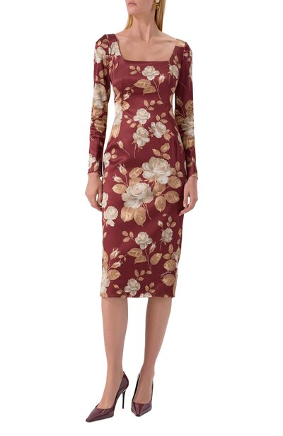 Атласное платье DOLCE & GABBANA, арт. F6TYGT/FSIB8, фото 3