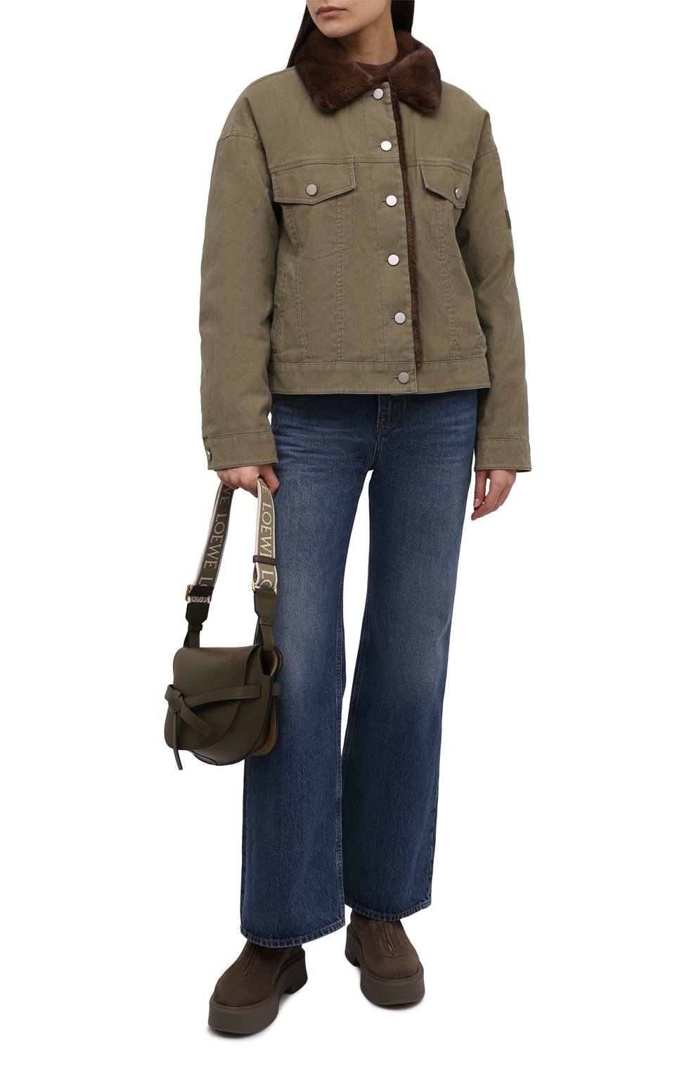 Джинсовая куртка с отделкой из меха норки YS ARMY PARIS, арт. 22WFV07757M18X, фото 2