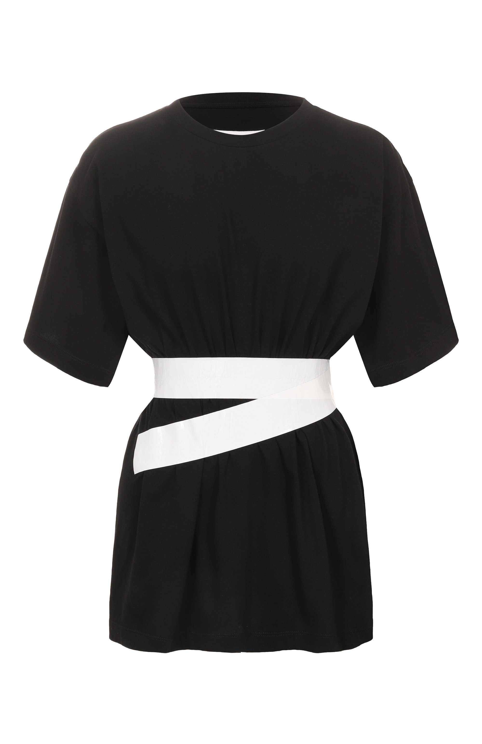 Хлопковая футболка MM6 черного цвета по цене 48450 руб., арт. S52GC0335/M20048, фото 1 Хлопковая футболка MM6, арт. S52GC0335/M20048, фото 1