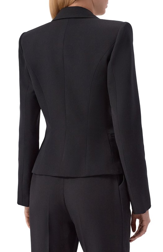 Шерстяной жакет Balmain FF0SE175/PD22 Чёрный  FF0SE175/PD22 Фото 4