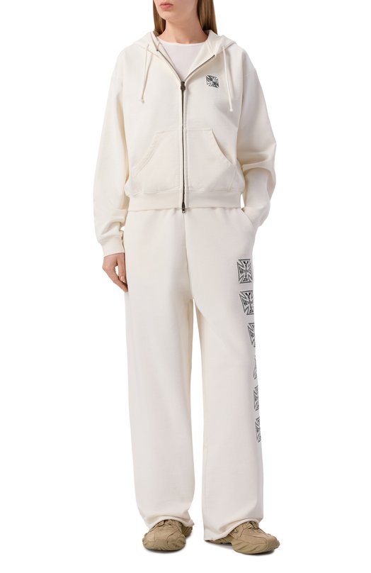 Хлопковая толстовка VETEMENTS WE76ZU528V/1302 M0LLET0N Кремовый  WE76ZU528V/1302 M0LLET0N Фото 2