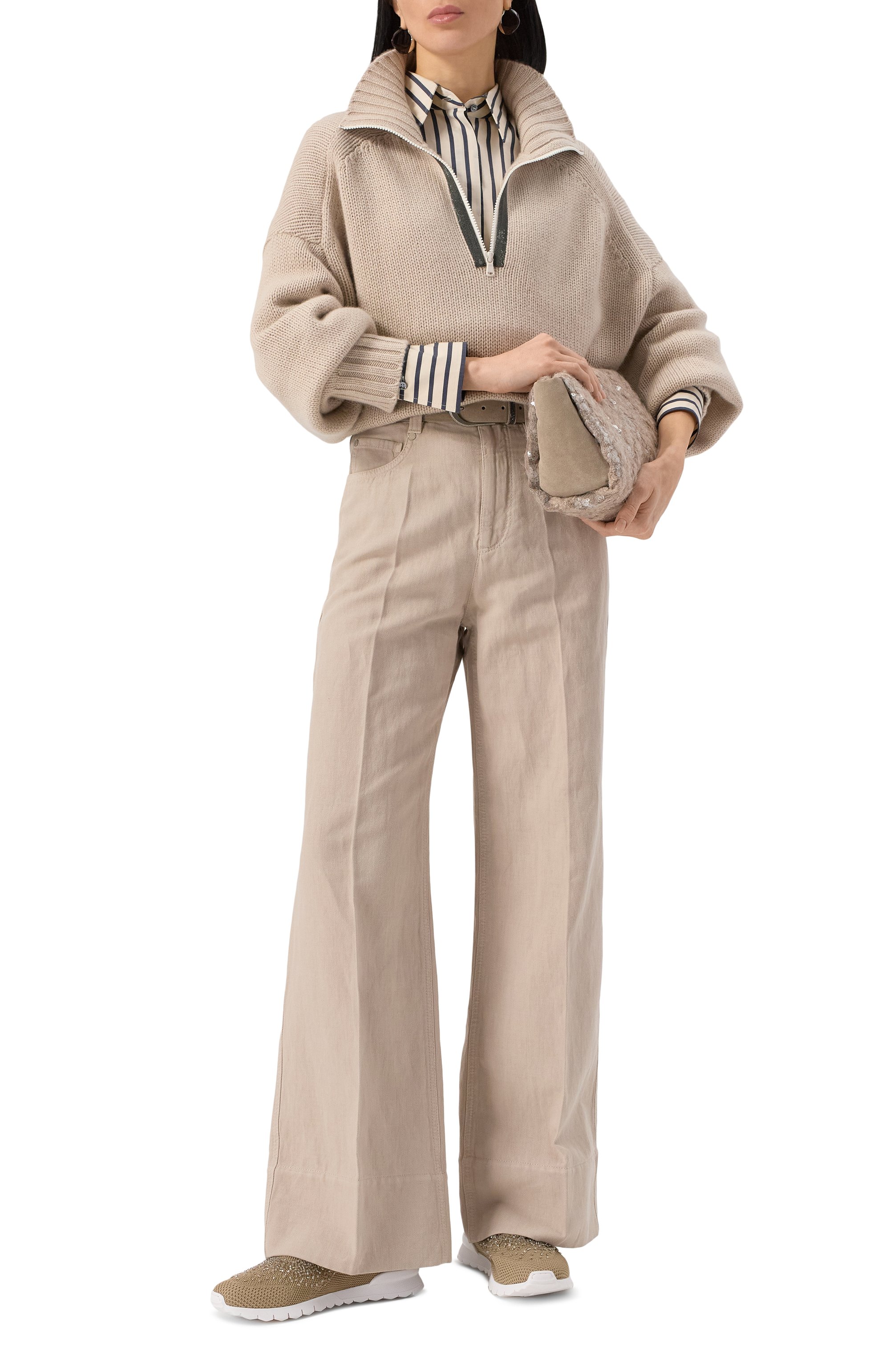 Текстильные кроссовки KITON, арт. DSSFITAN0080936, фото 2