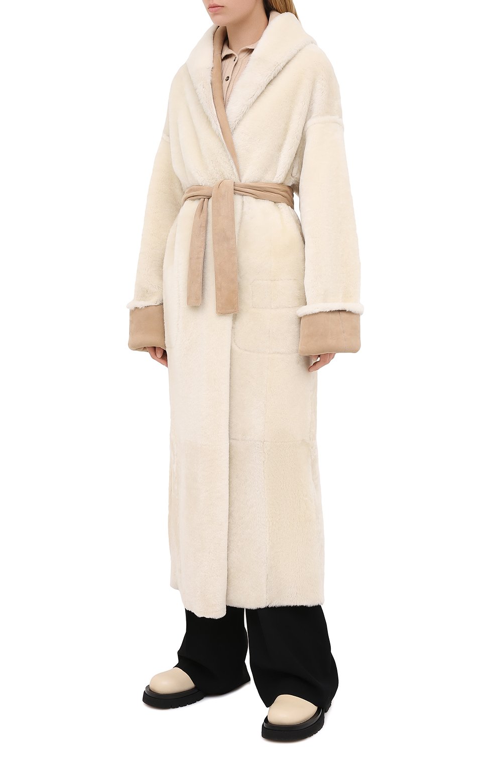 Дубленка с поясом KITON, арт. D50672X04T72, фото 7