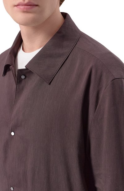 Куртка-рубашка изо льна и вискозы BOSS, арт. 50561971, фото 5