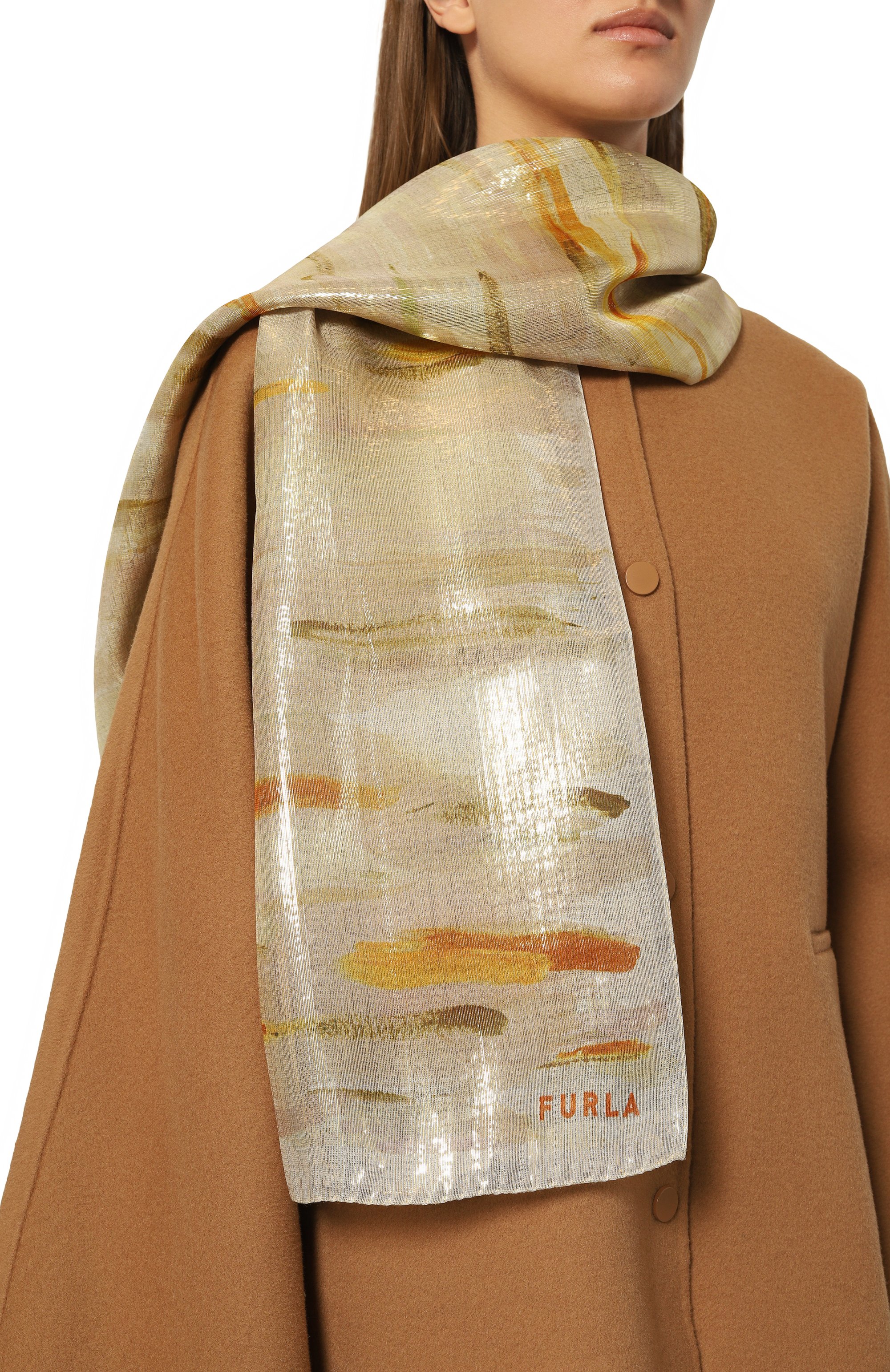 Шелковый палантин FURLA, арт. WT00031, фото 2