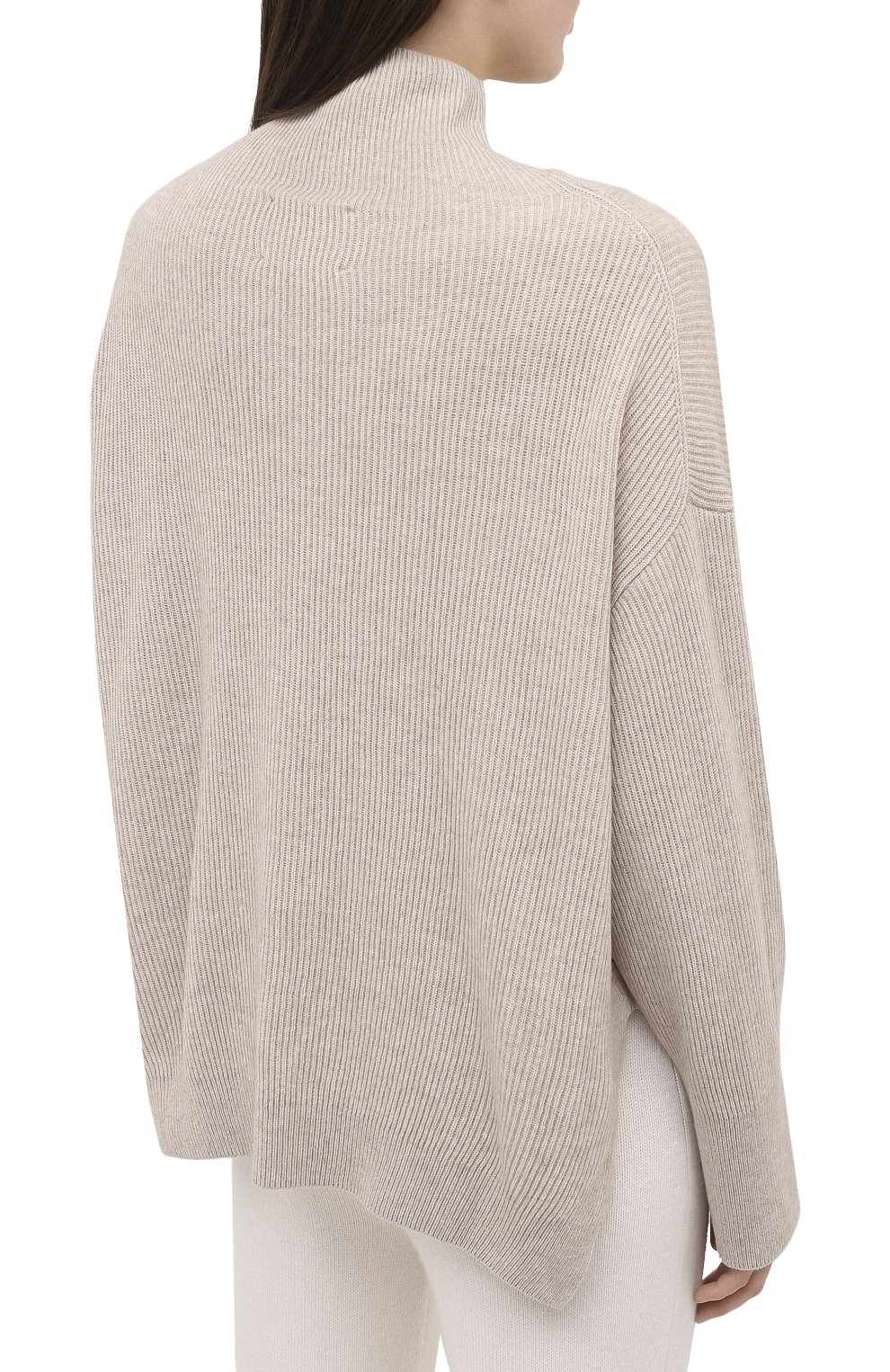 Пуловер NANUSHKA бежевого цвета по цене 35650 руб., арт. PIPPA_BEIGE_RECYCLED CASHMERE KNIT, фото 4 Пуловер NANUSHKA, арт. PIPPA_BEIGE_RECYCLED CASHMERE KNIT, фото 4