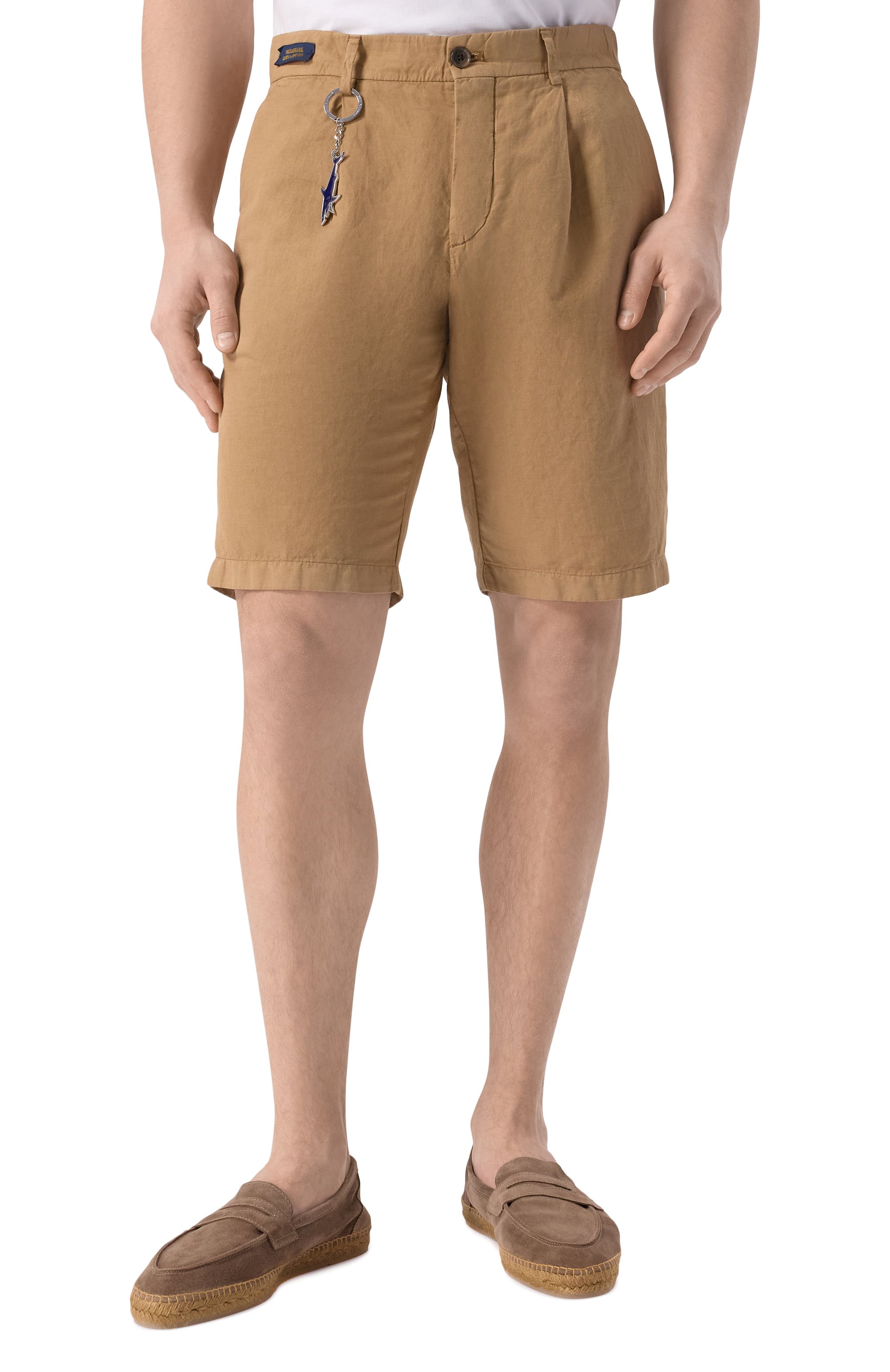 Шорты из хлопка и льна PAUL&SHARK, арт. 25414034, фото 3