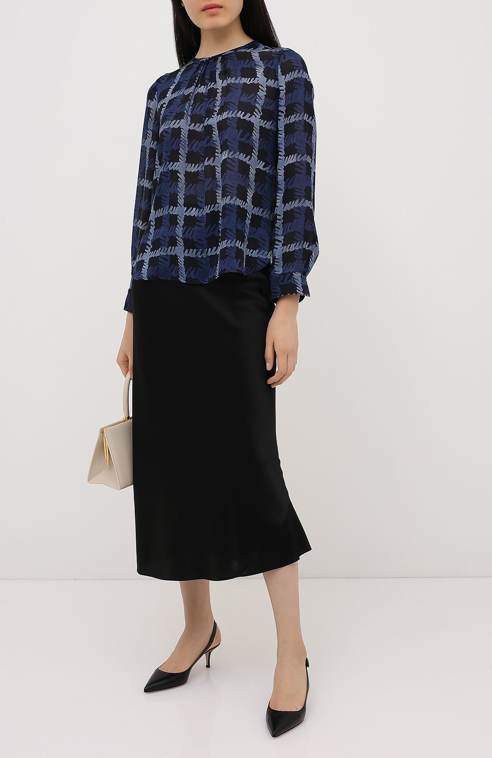 Шелковая блузка EMPORIO ARMANI, арт. 9NK12T/92509, фото 2