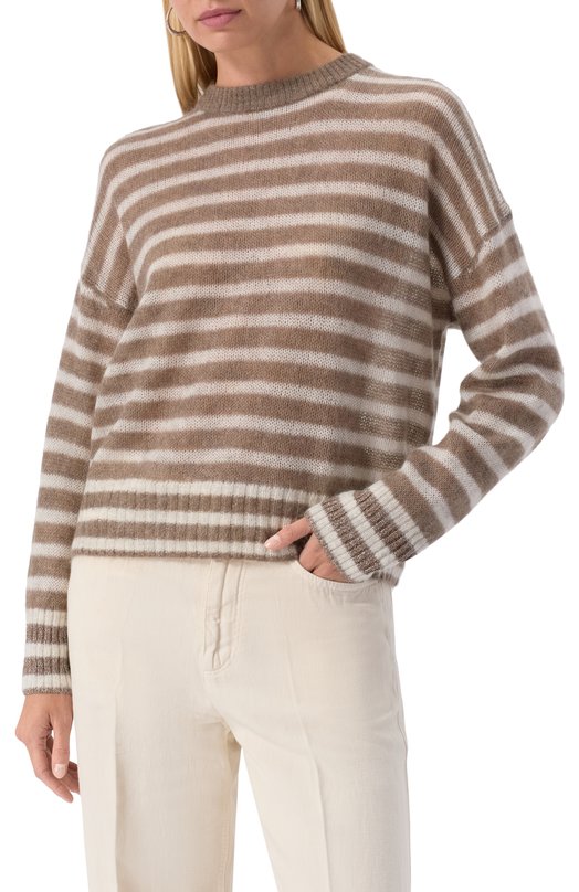 Пуловер Brunello Cucinelli M2I778800P Коричневый  M2I778800P Фото 3